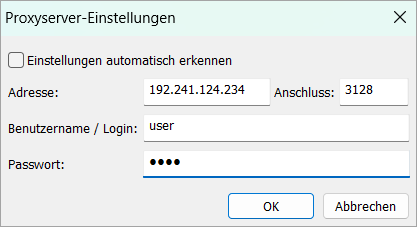 Manuelle Einstellungen t&auml;tigen